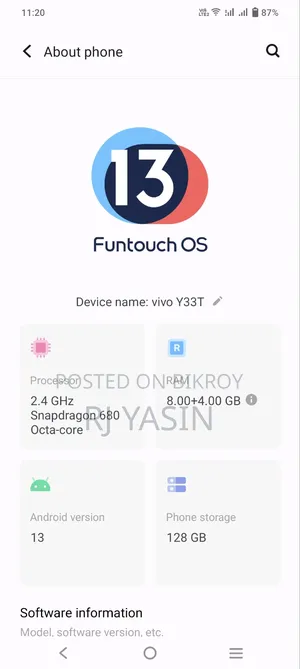 Vivo Y33s 128 GB Green