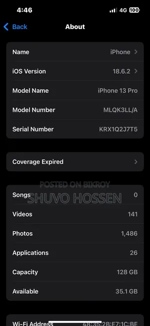 Apple iPhone 13 Pro 128 GB Silver