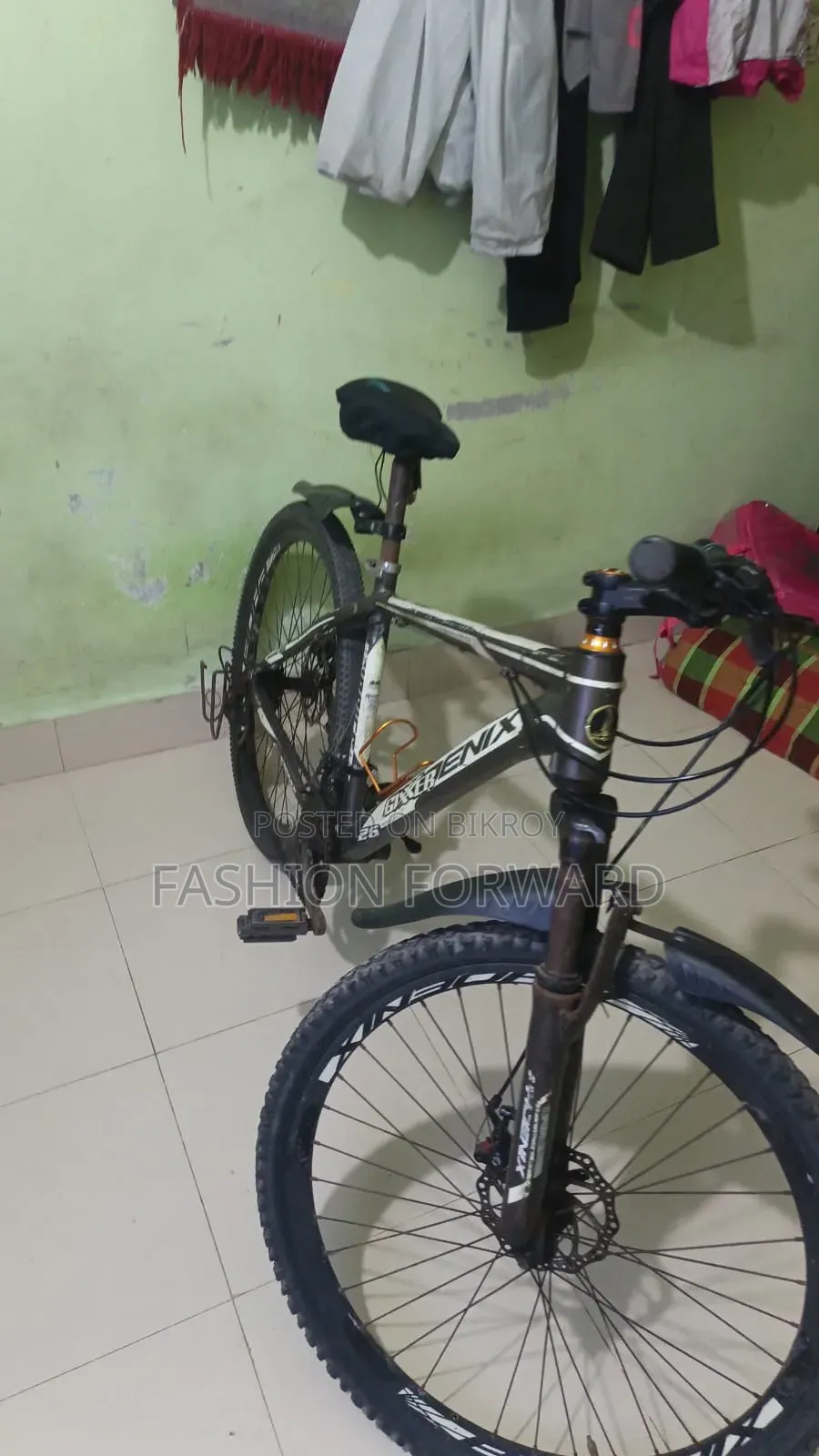 1 Black and Orange Bicycle
