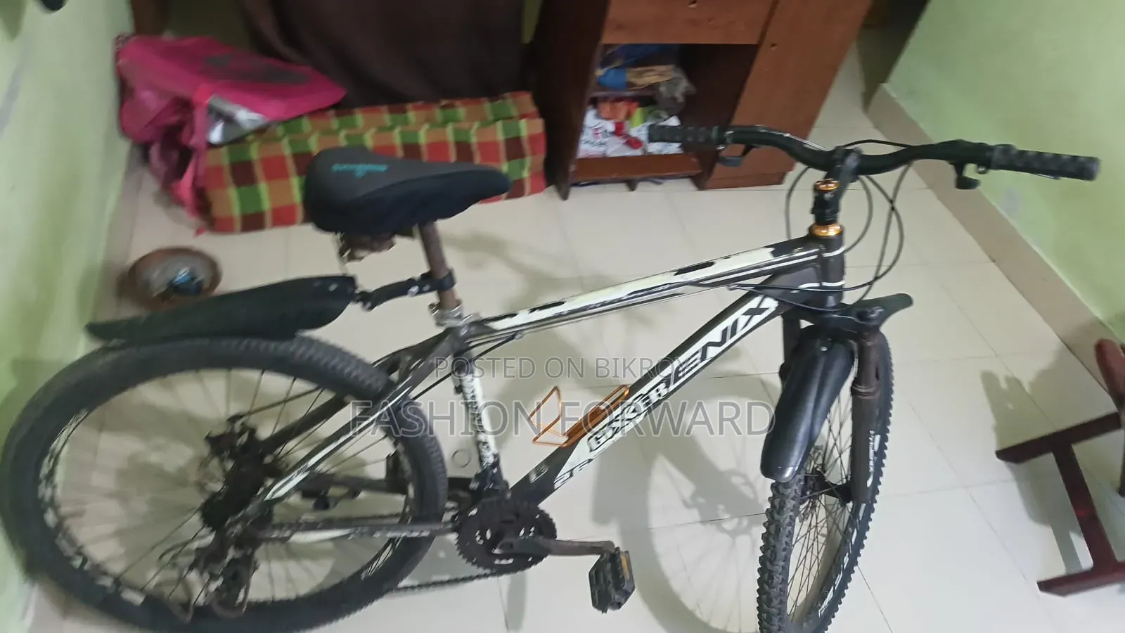 1 Black and Orange Bicycle