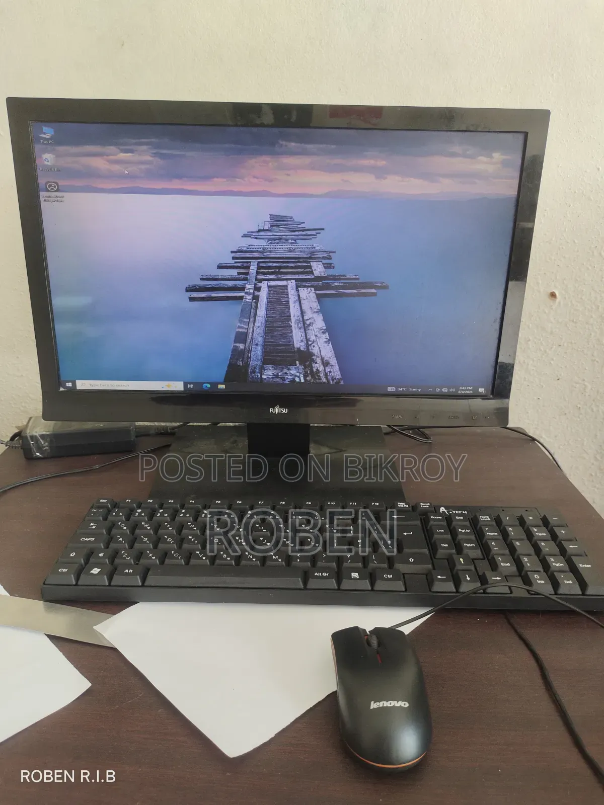 Desktop Computer Gigabyte GB-BACE-3160 6GB Intel Core i3 SSD 500GB