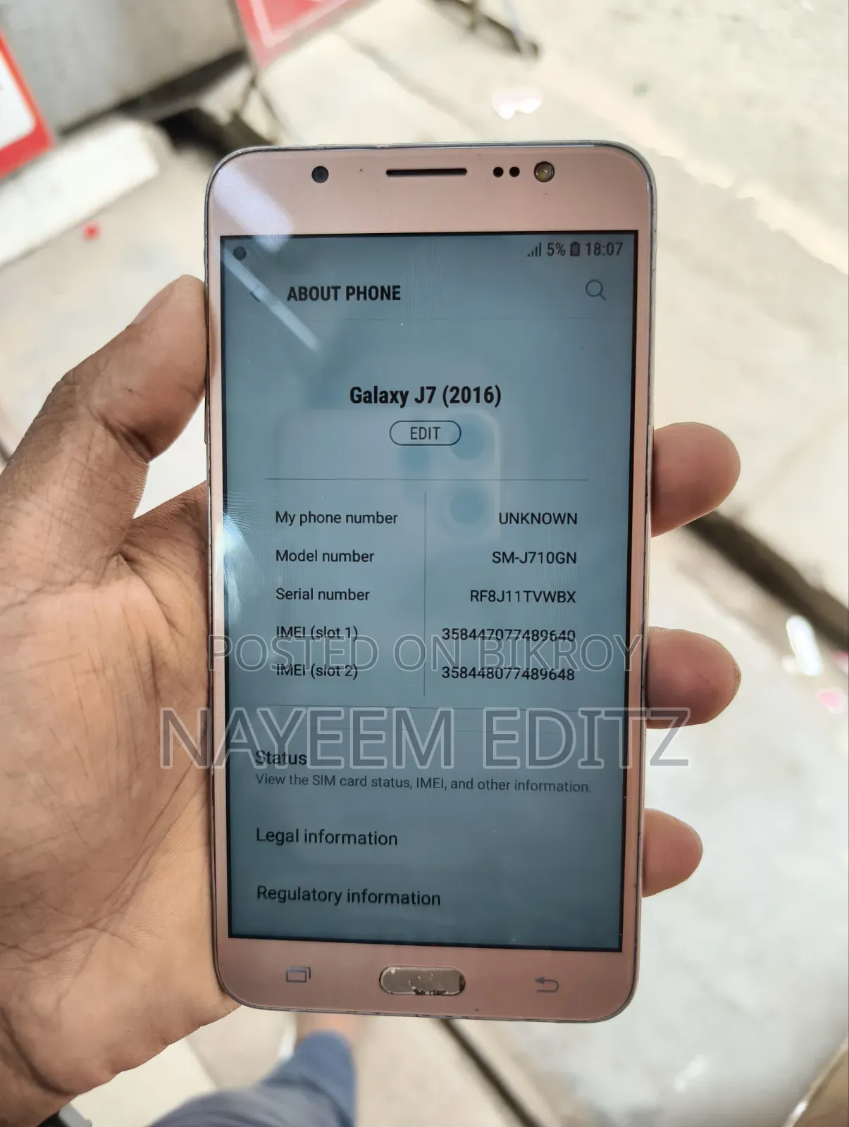 Samsung Galaxy J7 16 GB White