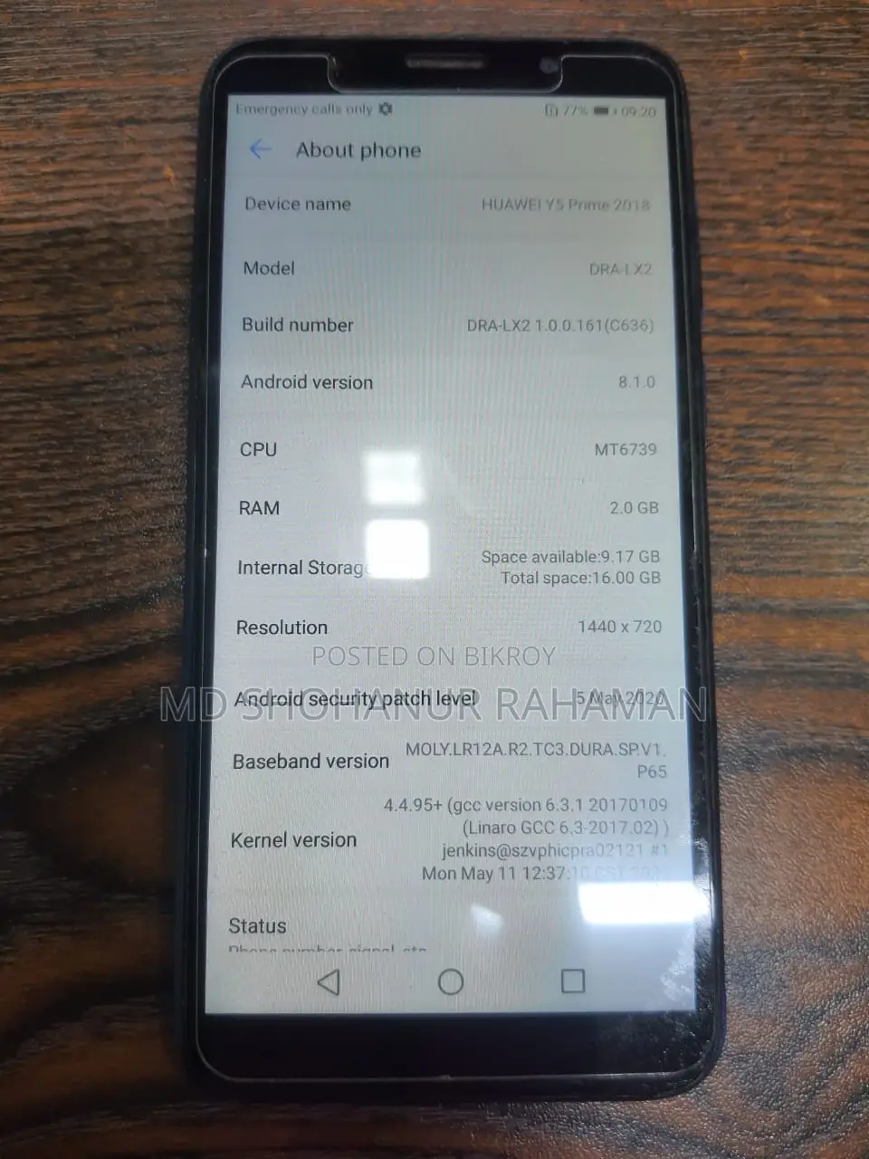Huawei Y5 16 GB Blue