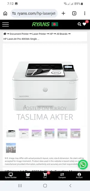 Hp Laserjet Pro 4003dn (New)