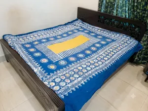 Malaysian Wood Bed With Mattress 6 By 7 Feet