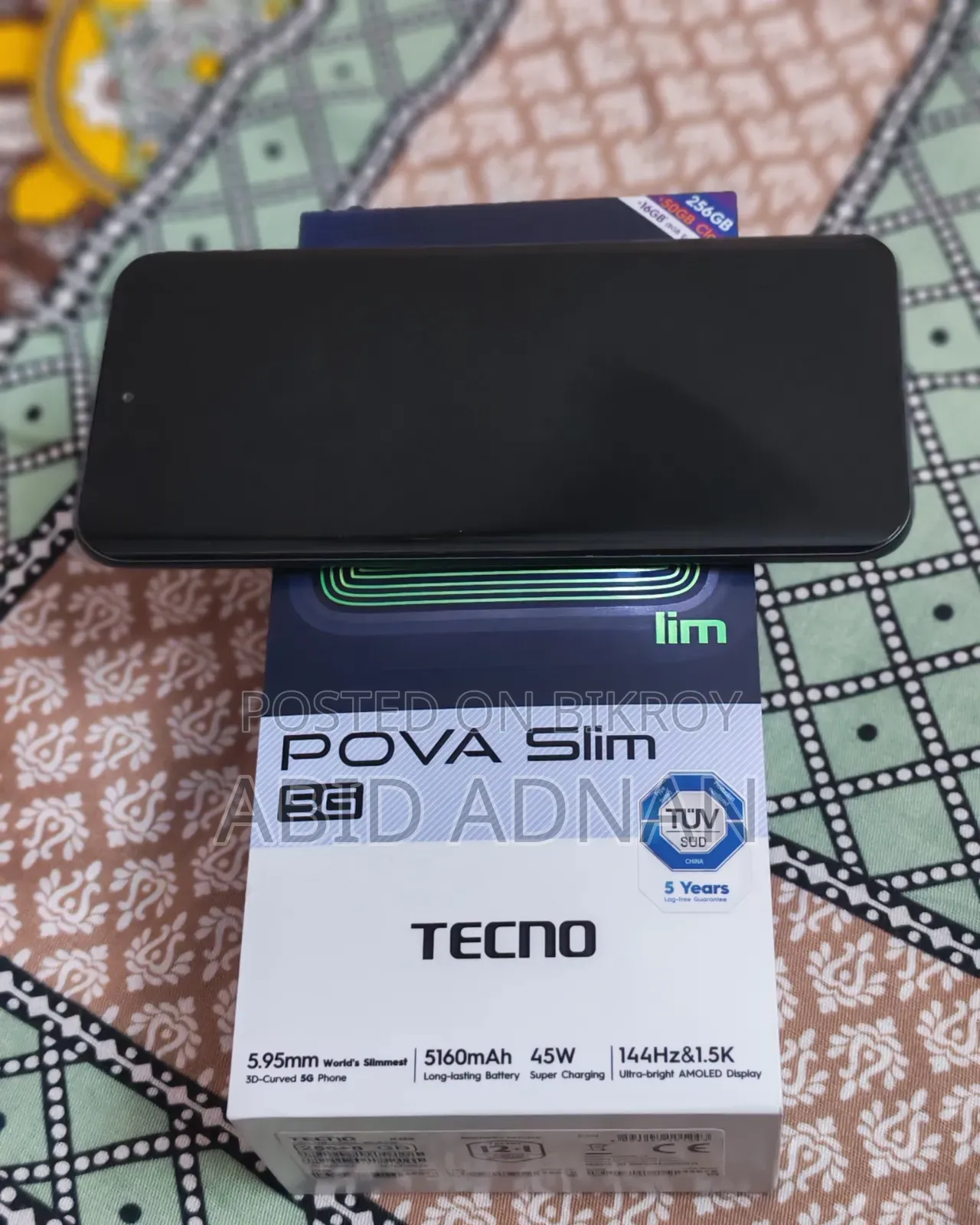 Tecno Pova 5G ১২৮ জিবি কালো