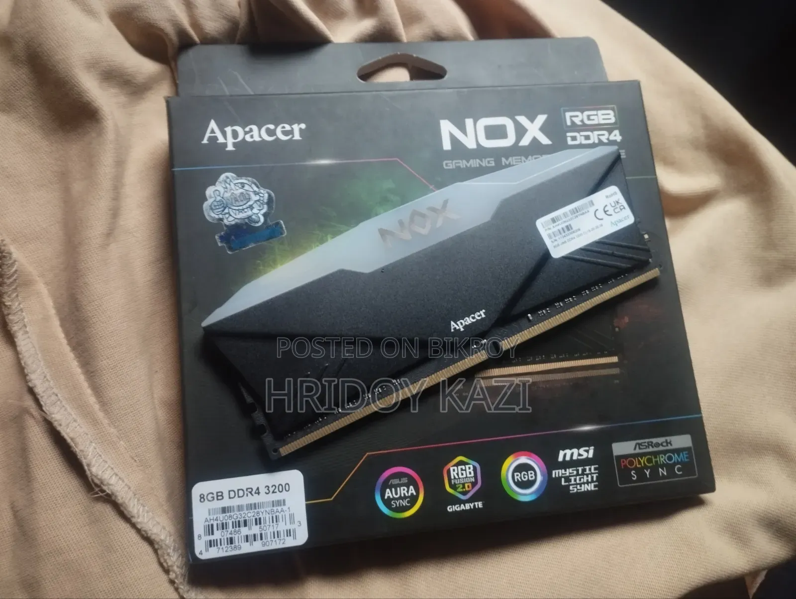 Apacer Nox Argb Ram 8gb 3200mhz Ddr4