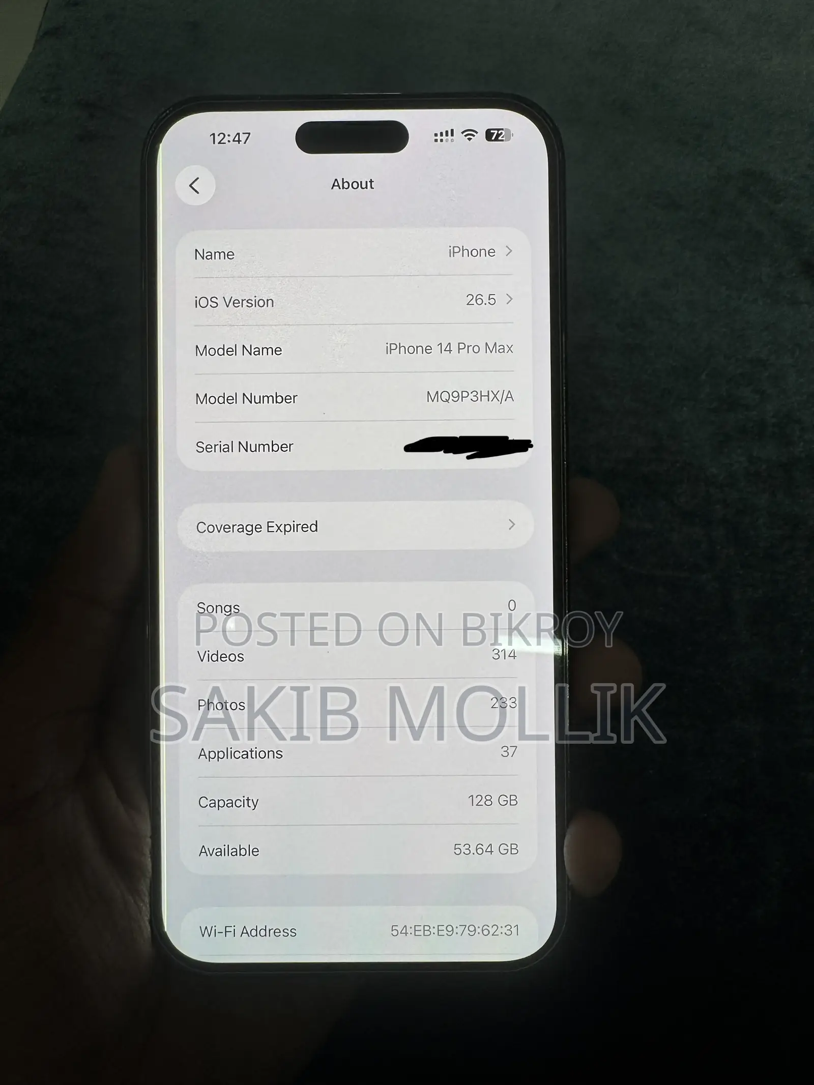 Apple iPhone 14 Pro Max 128 GB Black