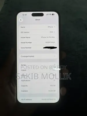 Apple iPhone 14 Pro Max 128 GB Black