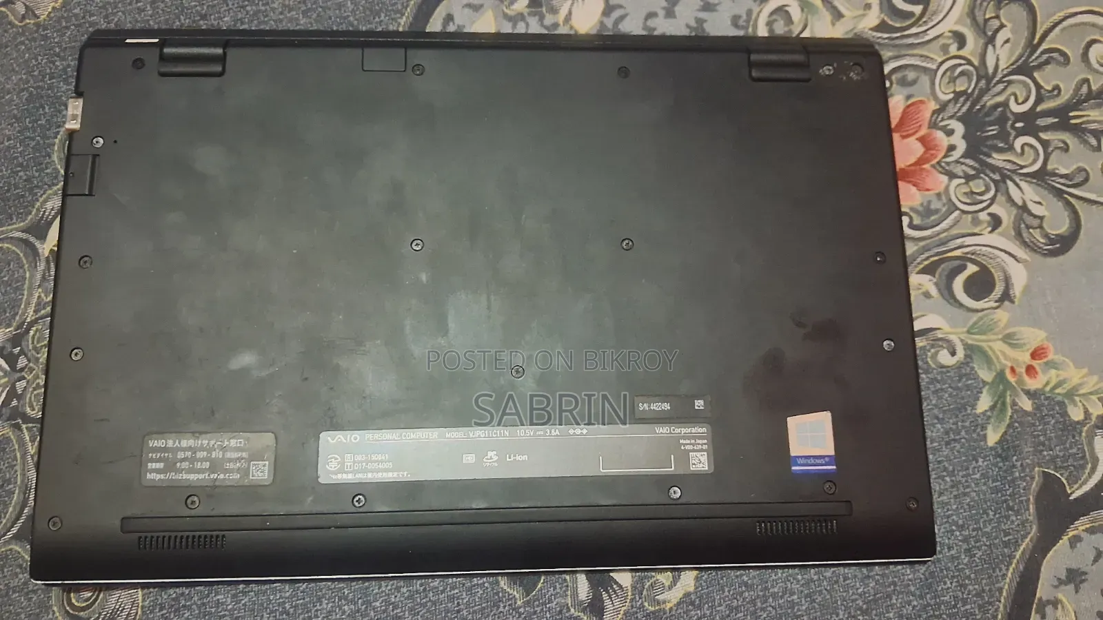 Laptop Sony 8GB Intel Core i5 SSD 256GB