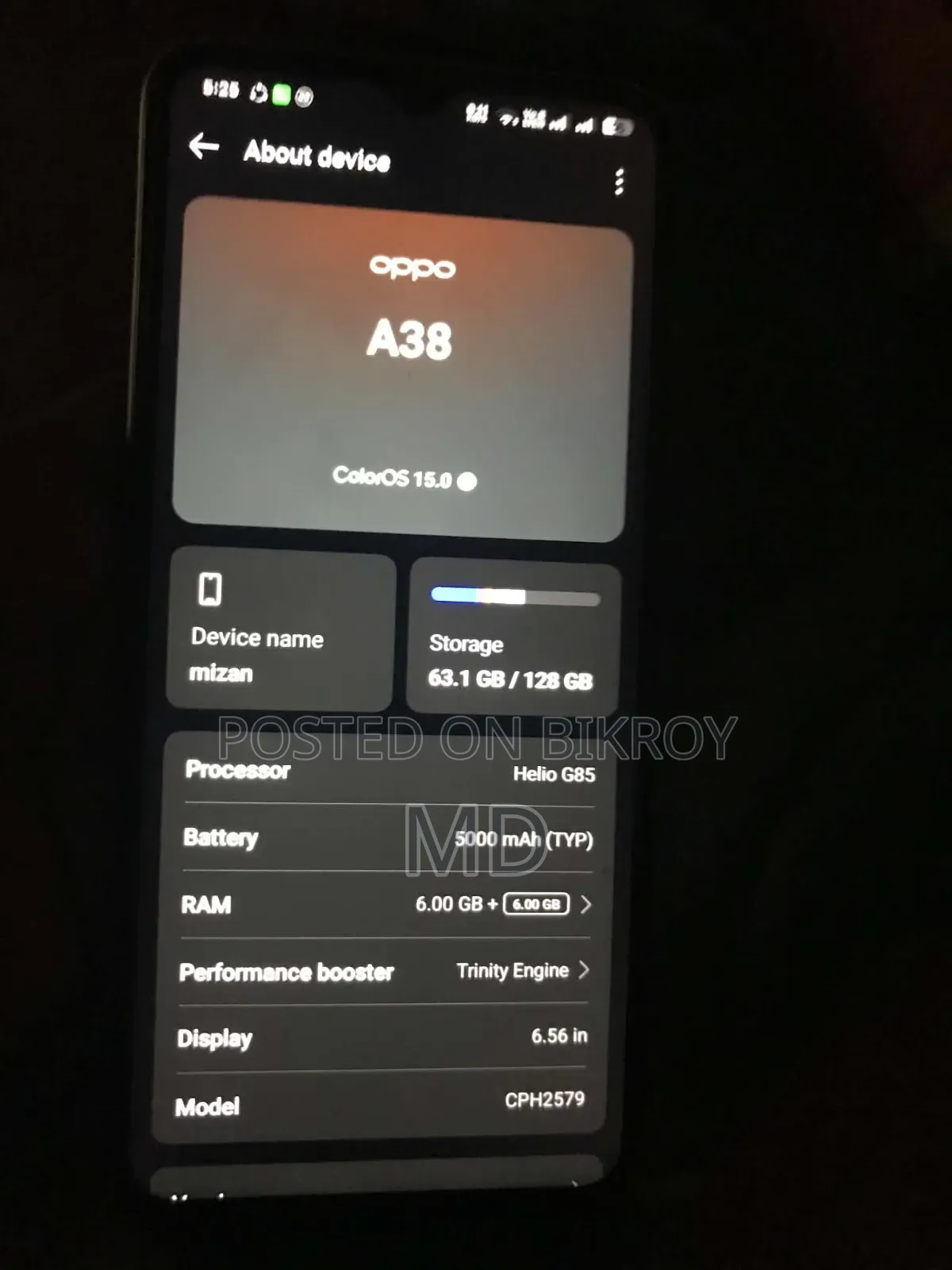 Oppo A38 128 GB White