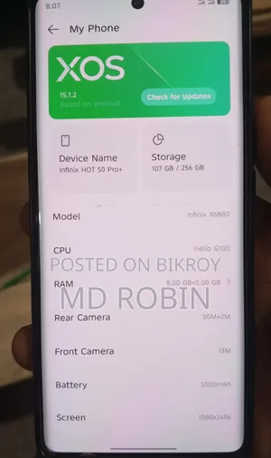 Infinix Hot 50 Pro 256 GB Blue