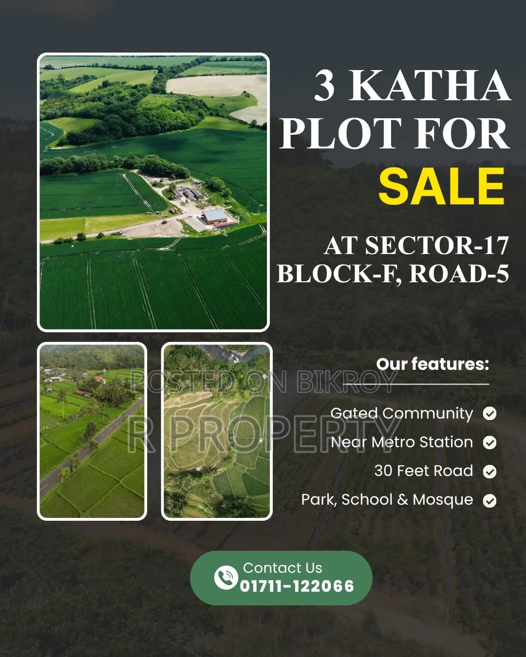 3 Katha South Facing Plot for Sale at Road 05, Sector 17, Uttara