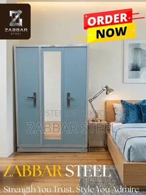 Premium 3-Door Steel Almirah Perfect for Large Families
