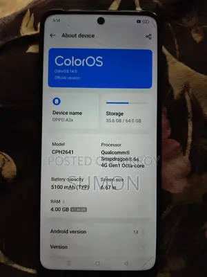 Oppo A3x 64 GB Red