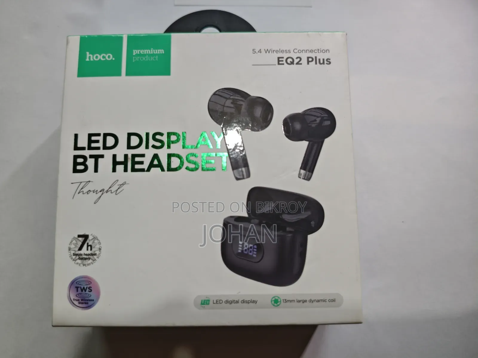 ওয়্যারলেস হেডফোন Eq2 প্লাস