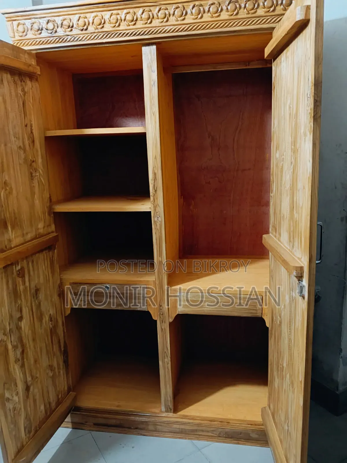 Chittagong Teak Wood Wardrobe