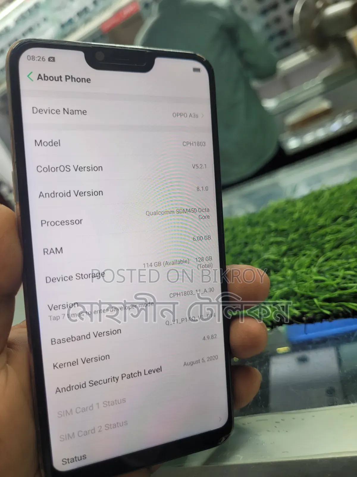 Oppo A3s 64 GB Gray