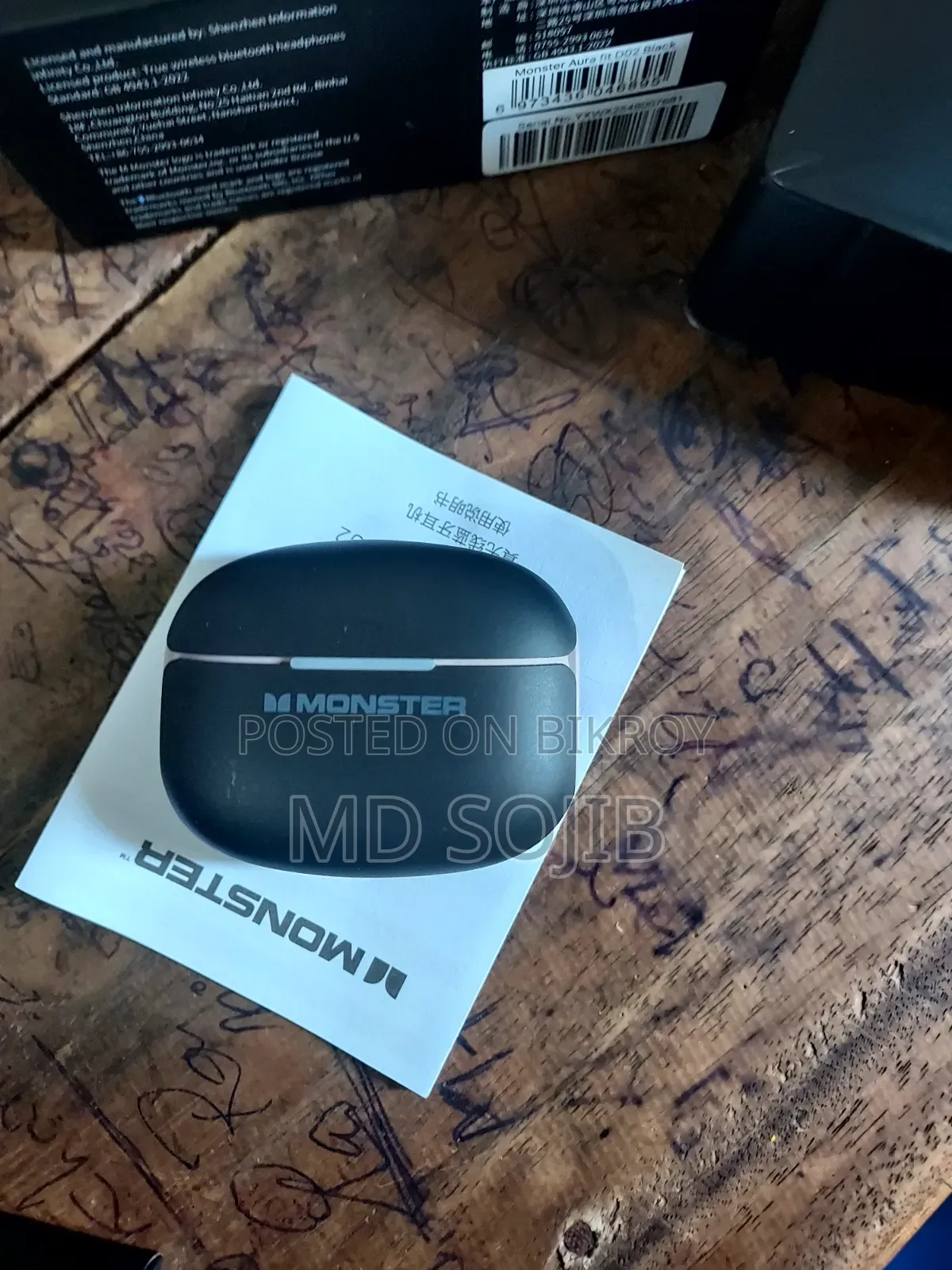 Monster Aura Fit D02 Wireless Earbuds (Brand New)