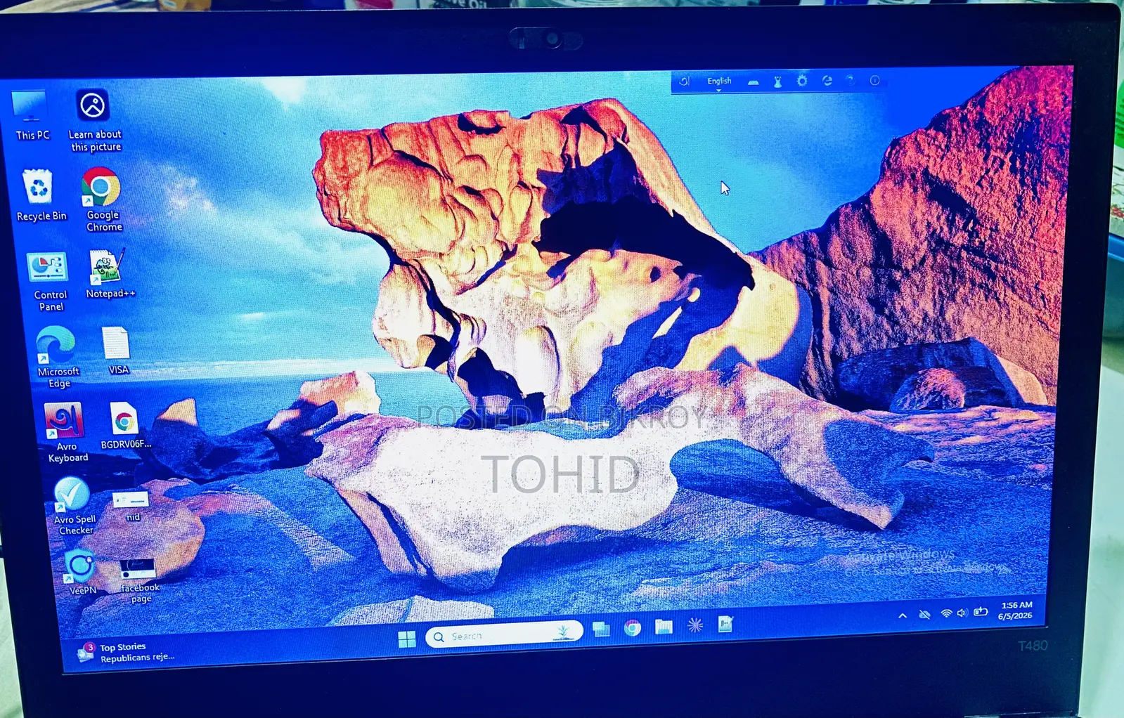 Laptop Lenovo ThinkPad T480 8GB Intel Core i7 SSD 256GB