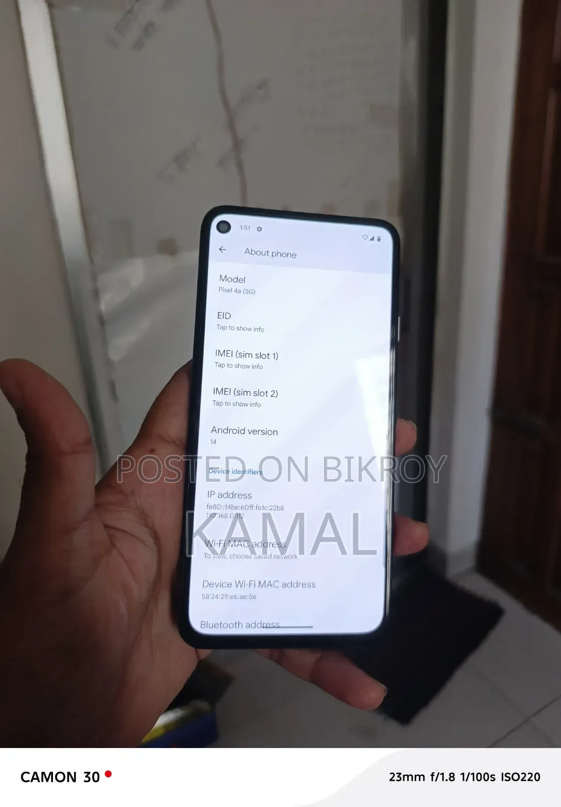 Google Pixel 4a 5G 128 GB Black