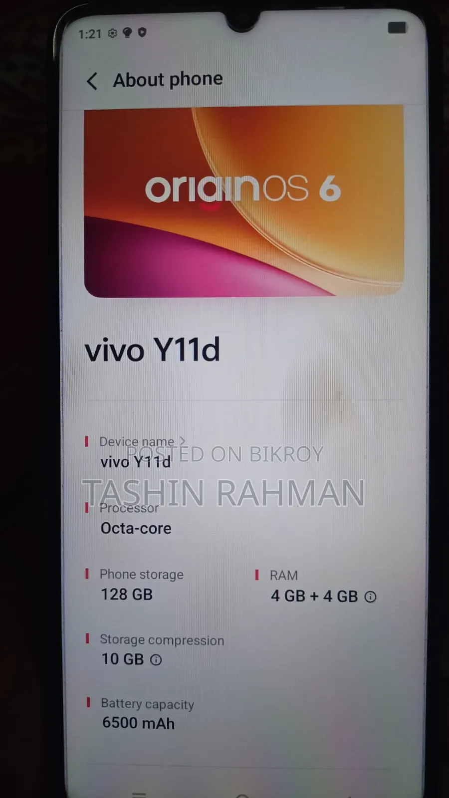 New Vivo Y11 32 GB White