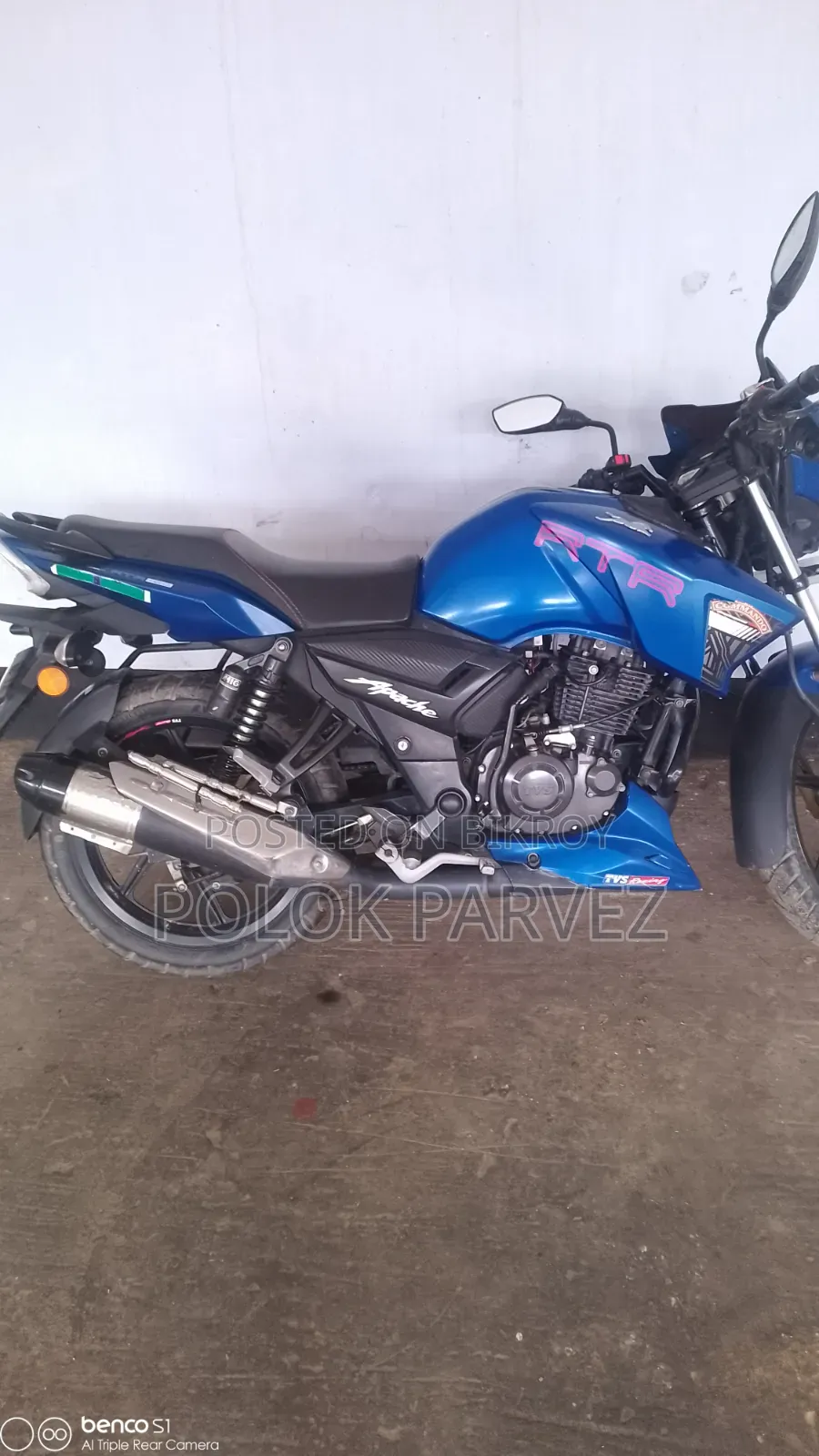 TVS Apache RTR 160 2V 2021 Blue