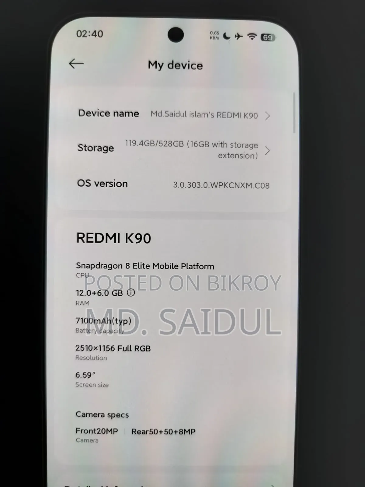 Xiaomi Redmi K90 512 GB Black