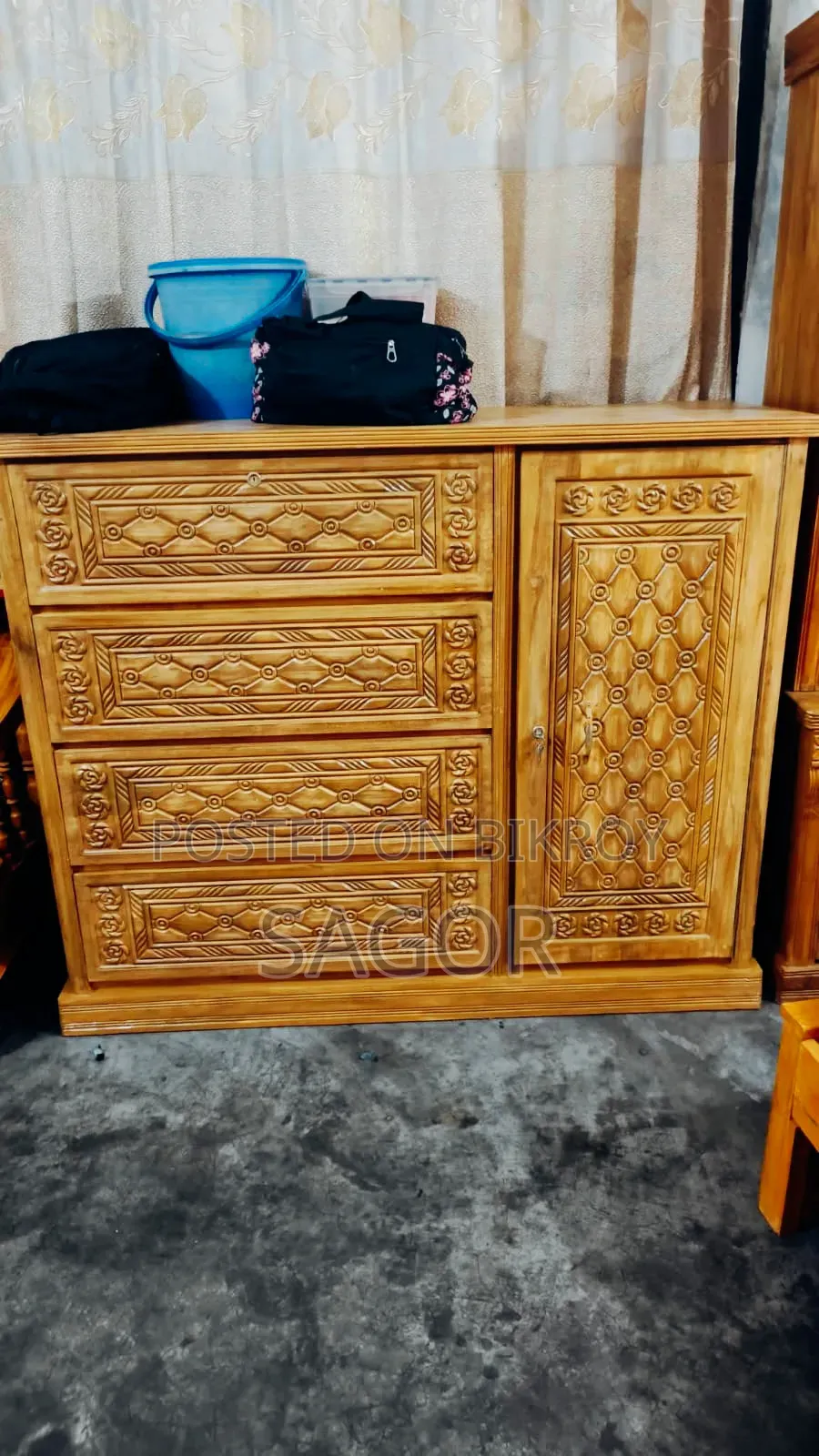 Chittagong Teak Wood Wardrobe