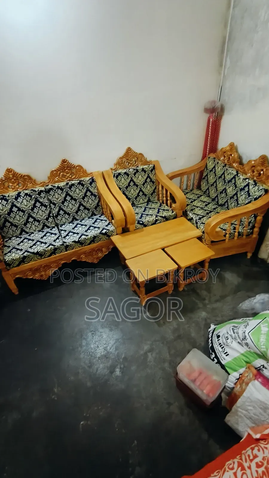 যশোর সেগুন কাঠের সোফা সেট