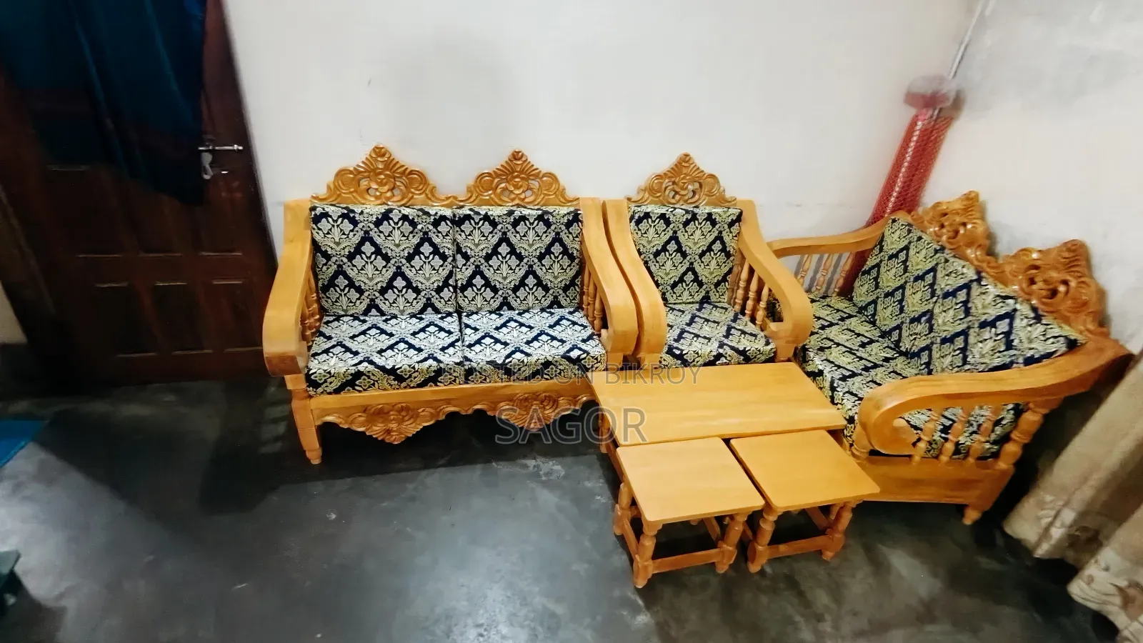 যশোর সেগুন কাঠের সোফা সেট