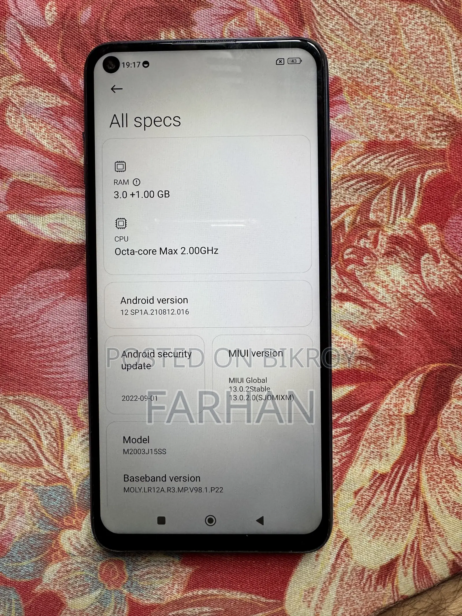 Xiaomi Redmi Note 9 64 GB Red