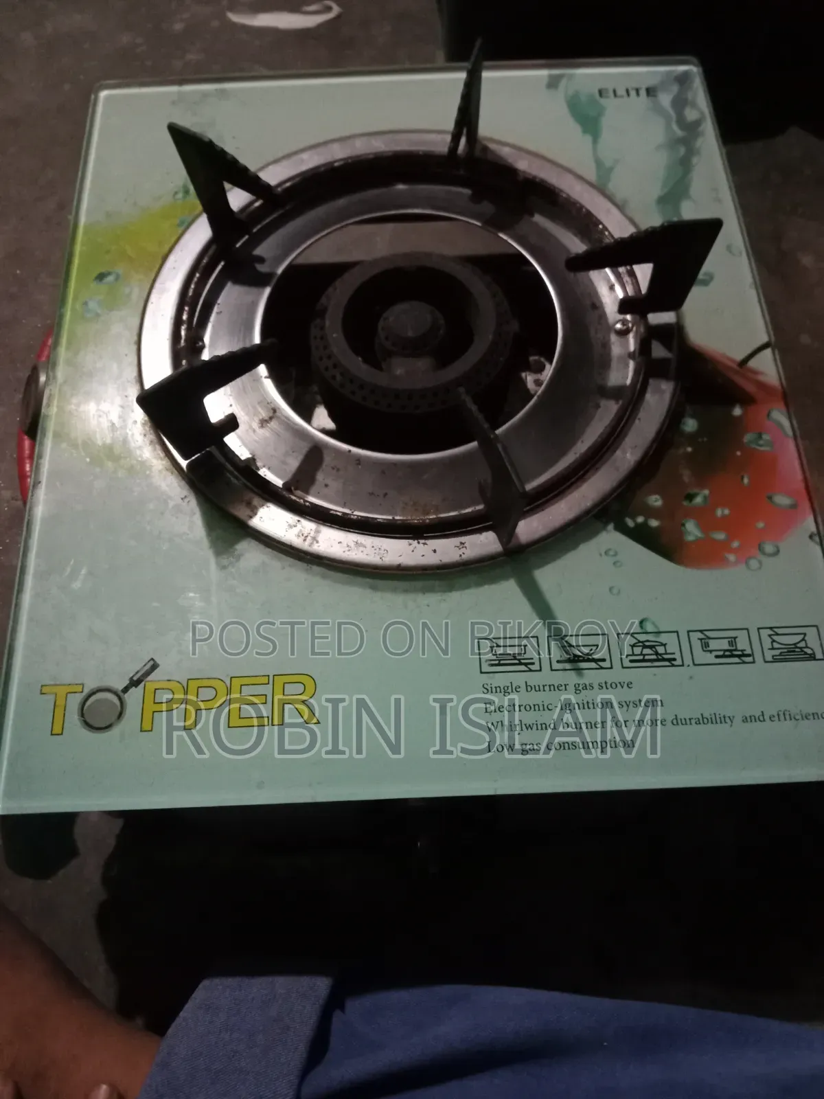 Topper Glass Top Stove