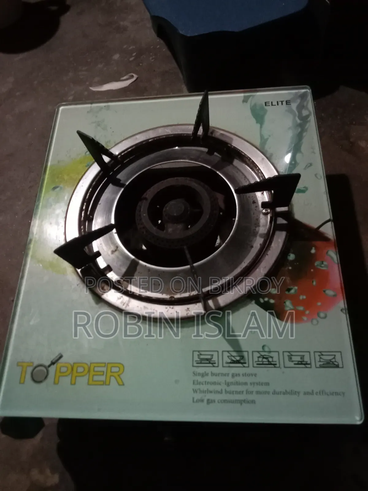 Topper Glass Top Stove