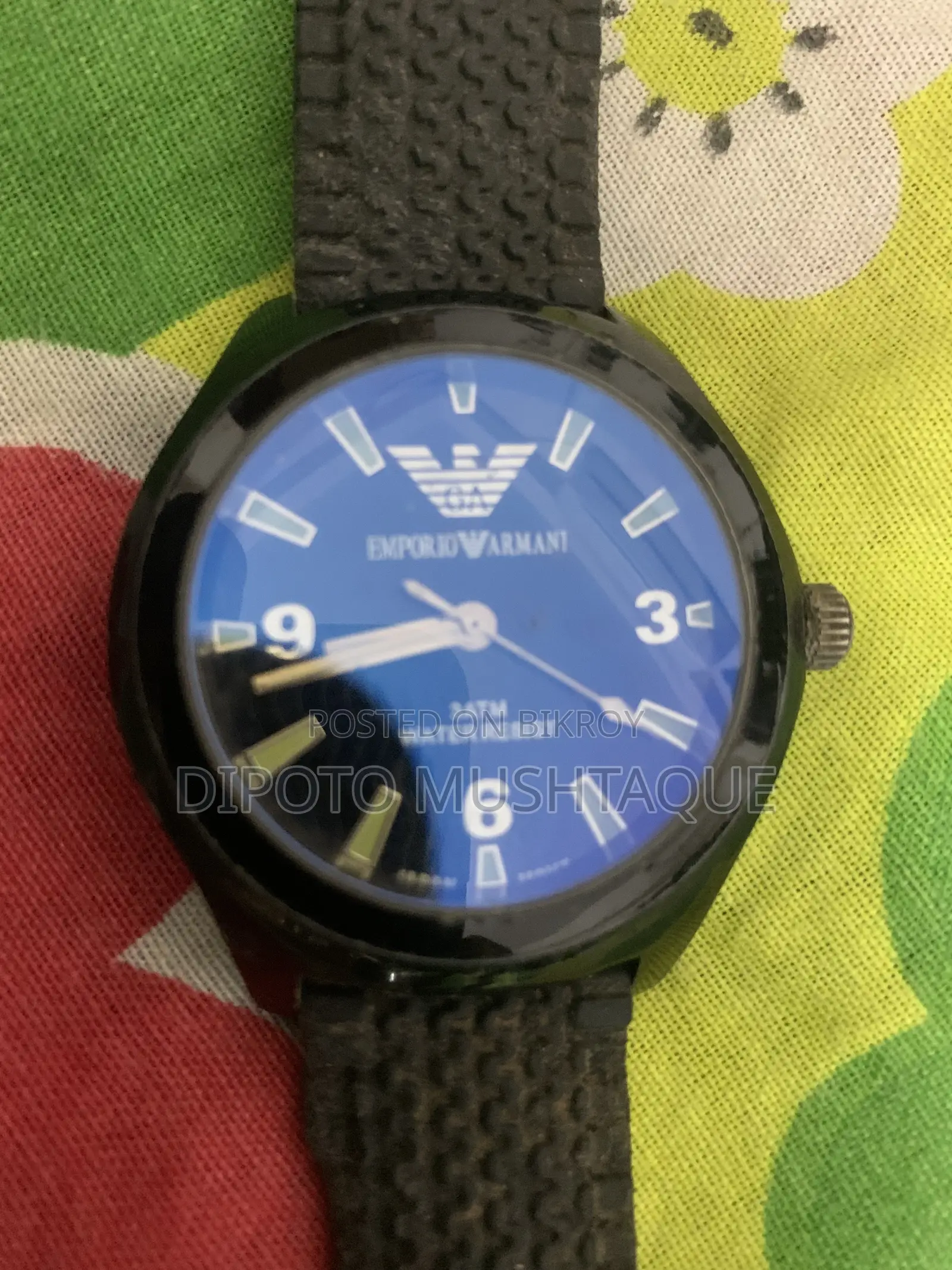 Emporio Armani Black Dial Men's Watch