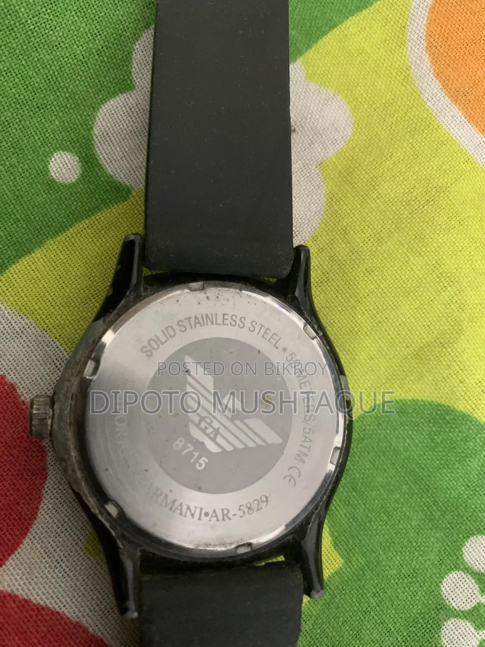 Emporio Armani Black Dial Men's Watch