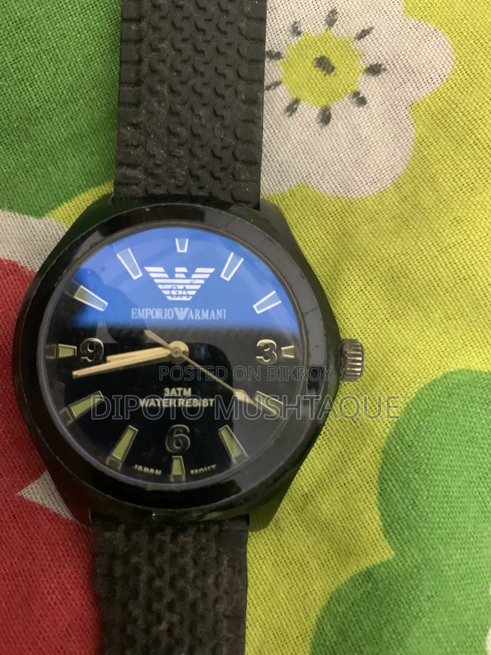 Emporio Armani Black Dial Men's Watch