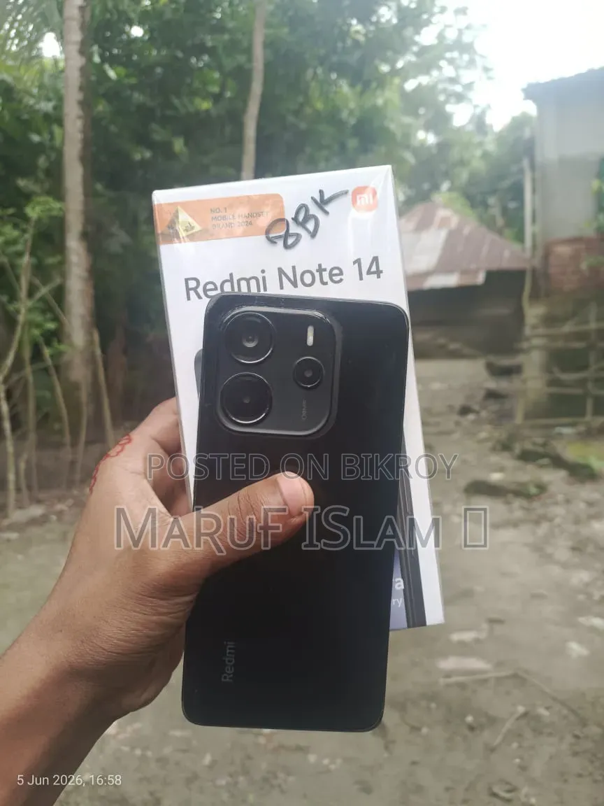 শাওমি রেডমি নোট ১৪ ৪জি ২৫৬ জিবি ব্ল্যাক