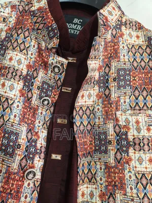 Dark Red Original Indian Panjabi With Matching Premium Coat – For Sale