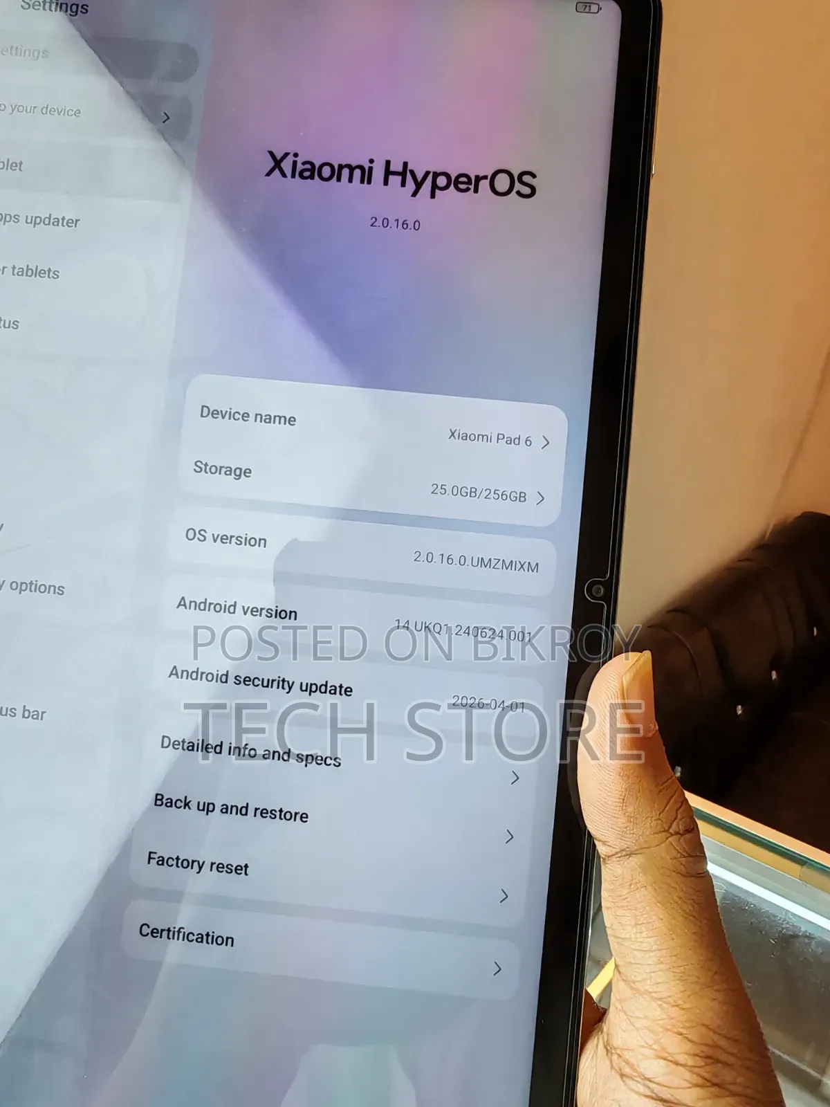 Xiaomi Pad 6 256 GB White