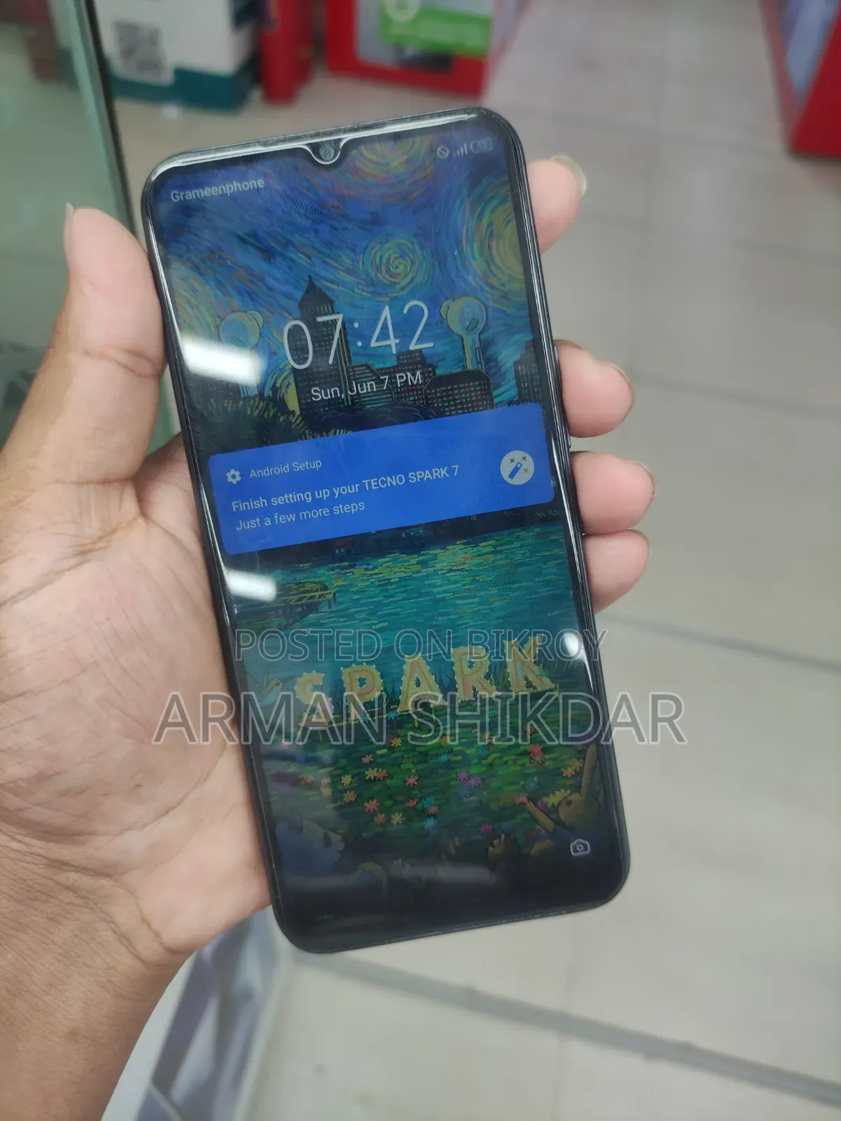 Tecno Spark 7 64 GB Black