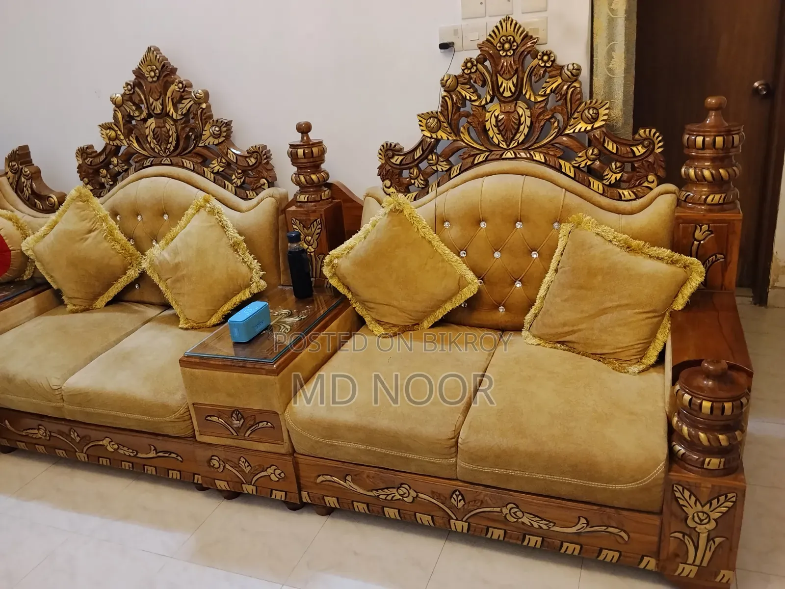 Premium Sofa With Tea Table Mehoguni Wood