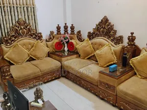 Premium Sofa With Tea Table Mehoguni Wood