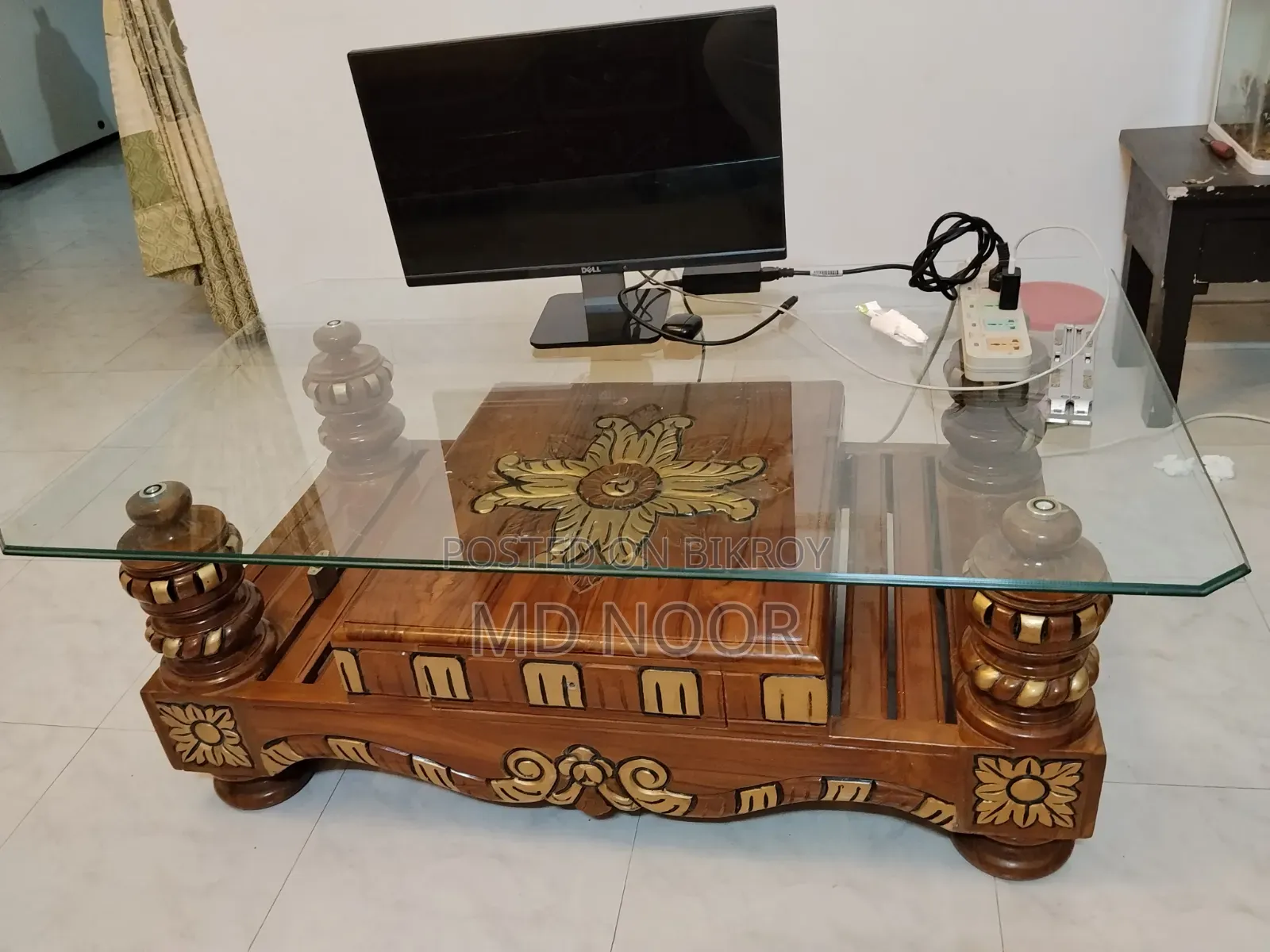 Premium Sofa With Tea Table Mehoguni Wood