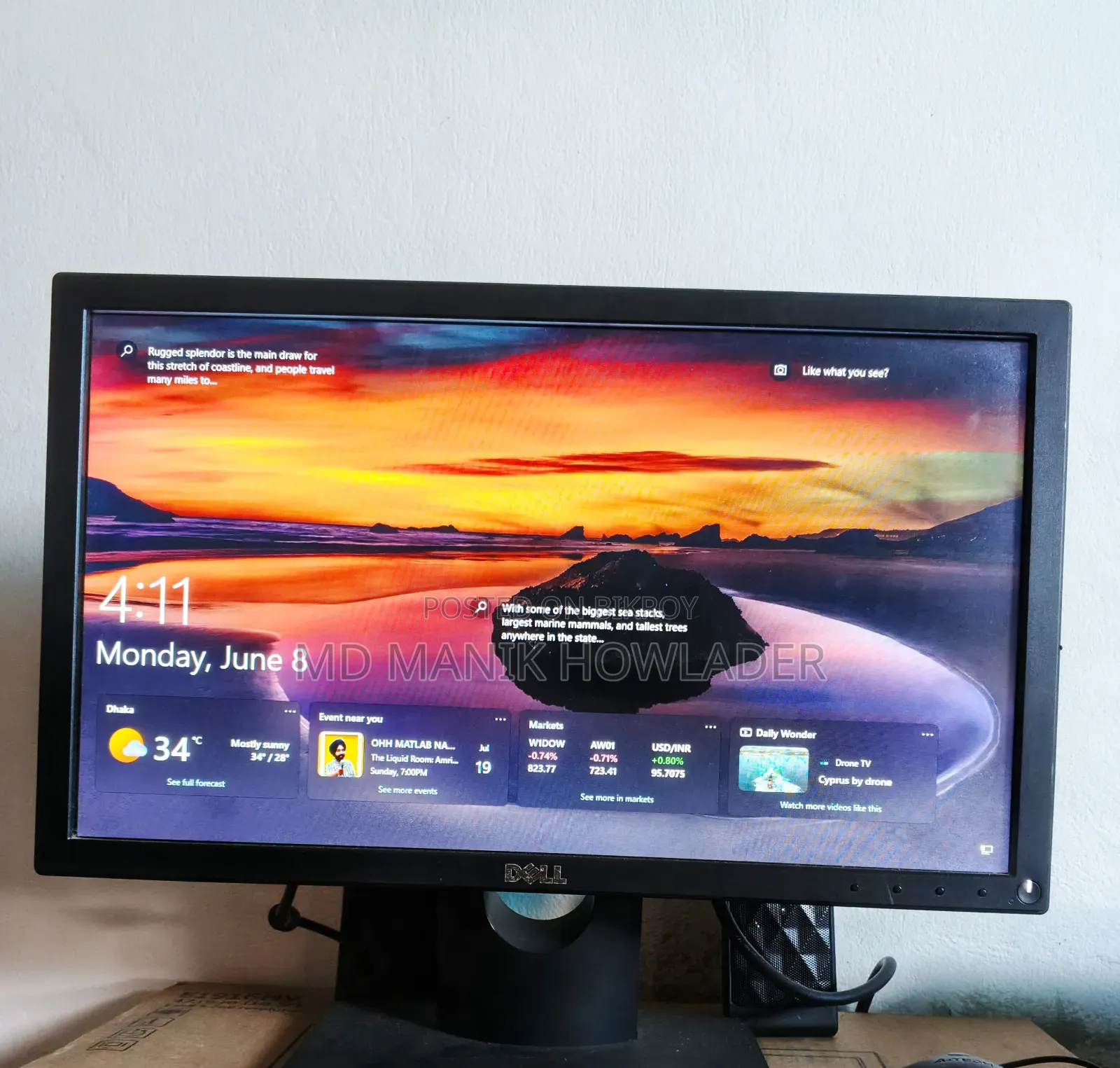 Desktop Computer Dell 4GB Intel Core i3 SSD 512GB
