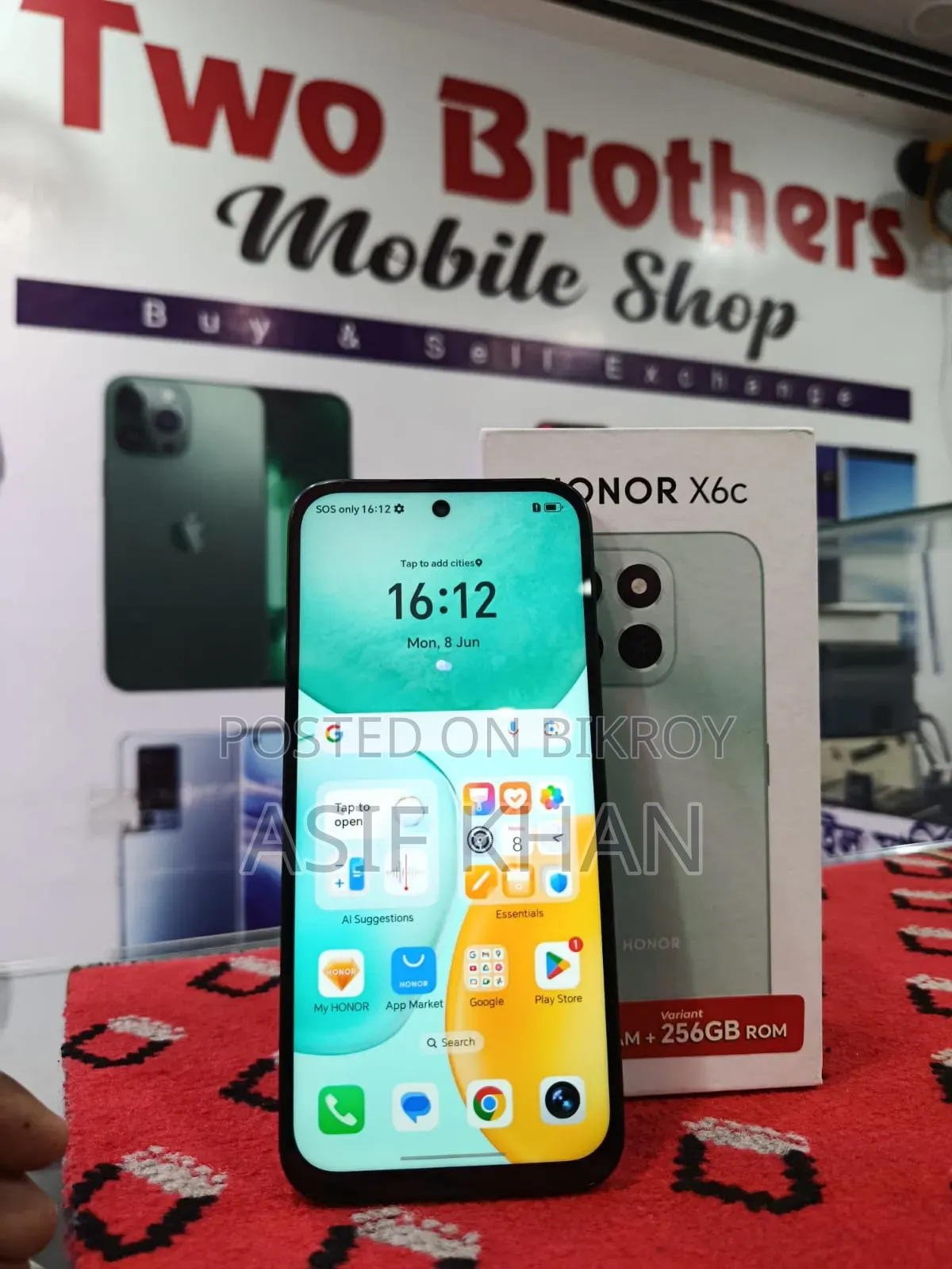 Honor X6C 256 GB Black