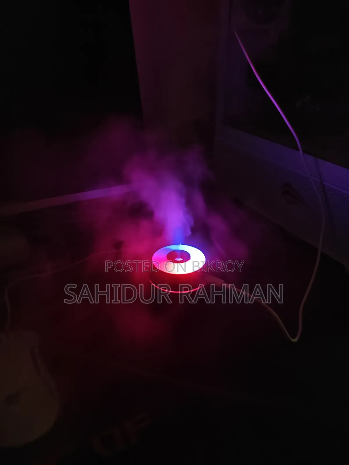 H09 Mini Usb Humidifier | Rgb Light | 180ml Water Tank | New