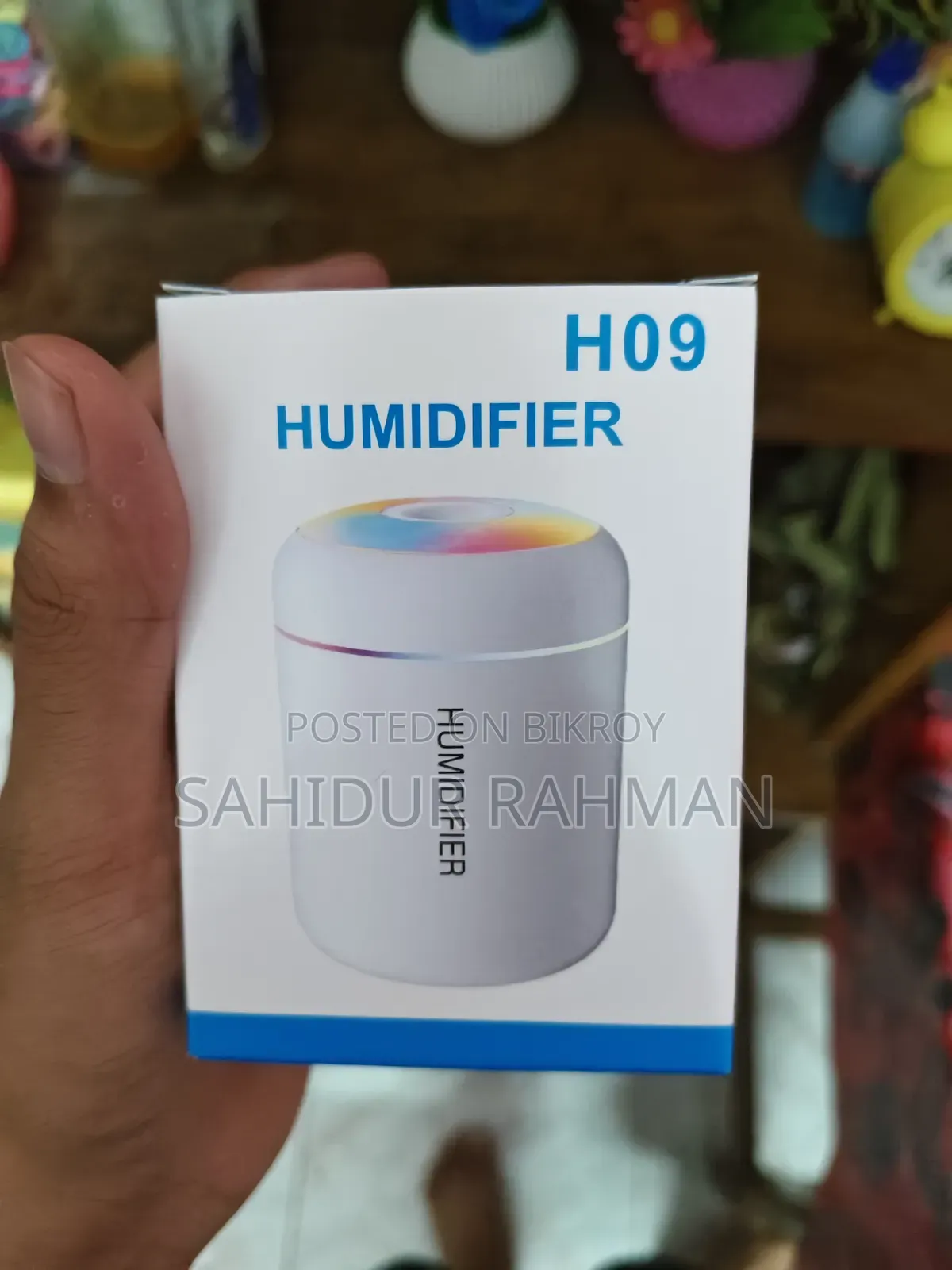 H09 Mini Usb Humidifier | Rgb Light | 180ml Water Tank | New