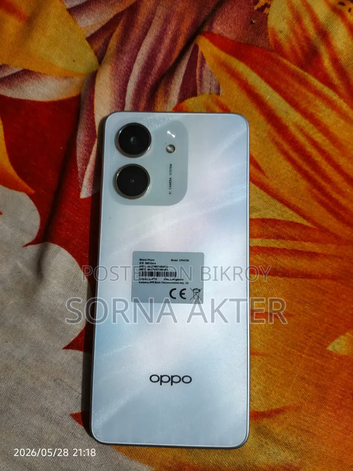 Oppo A5X 128 GB Pink