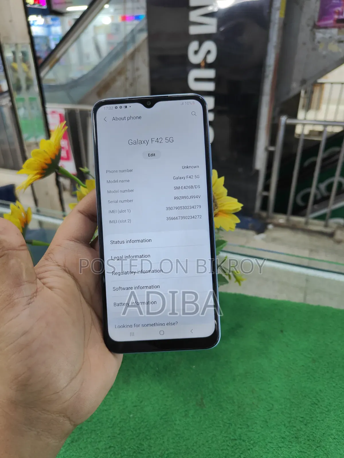 Samsung Galaxy F42 5G 128 GB Blue